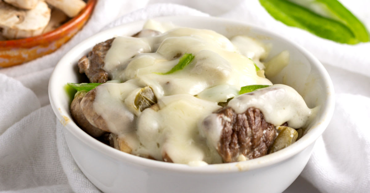 Keto Instant Pot Philly Cheesesteak Bowls