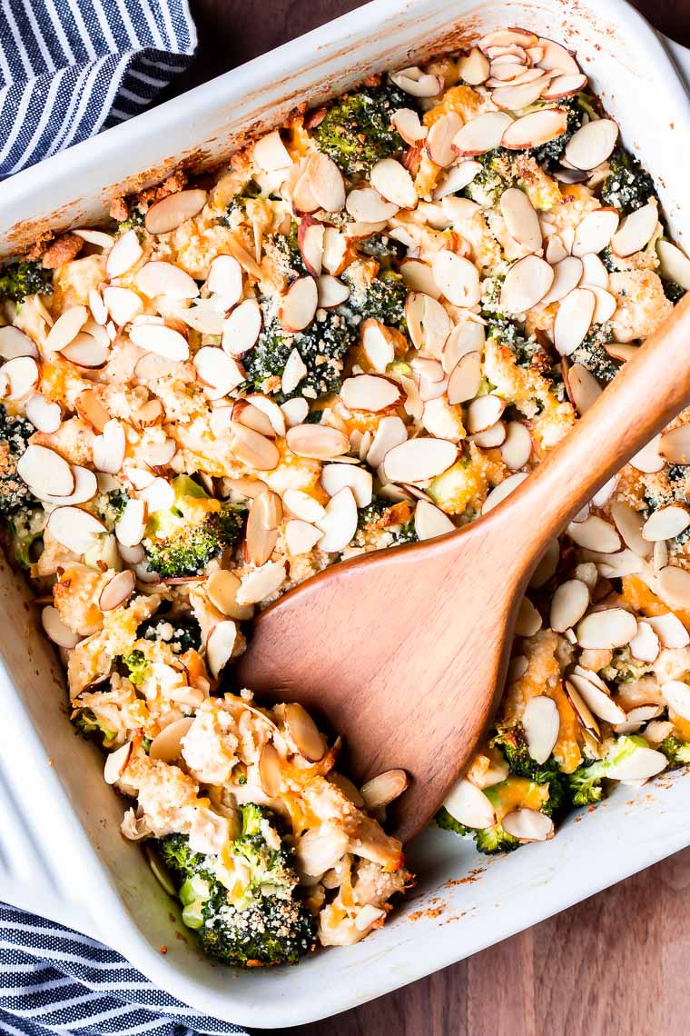 Keto Broccoli Chicken Bake Recipe + Cookbook Giveaway - Delicious Little Bites