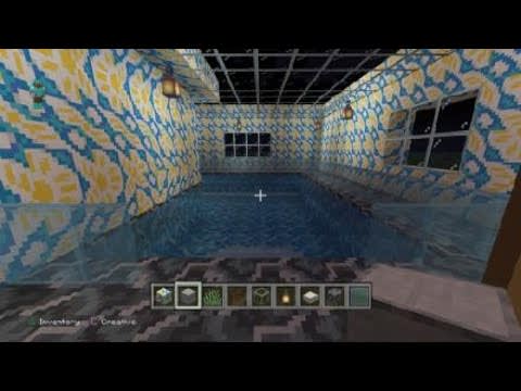 How to build a pool house in Minecraft
