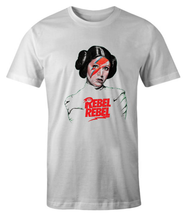 Princess Leia Ziggy Stardust impressive T Shirt