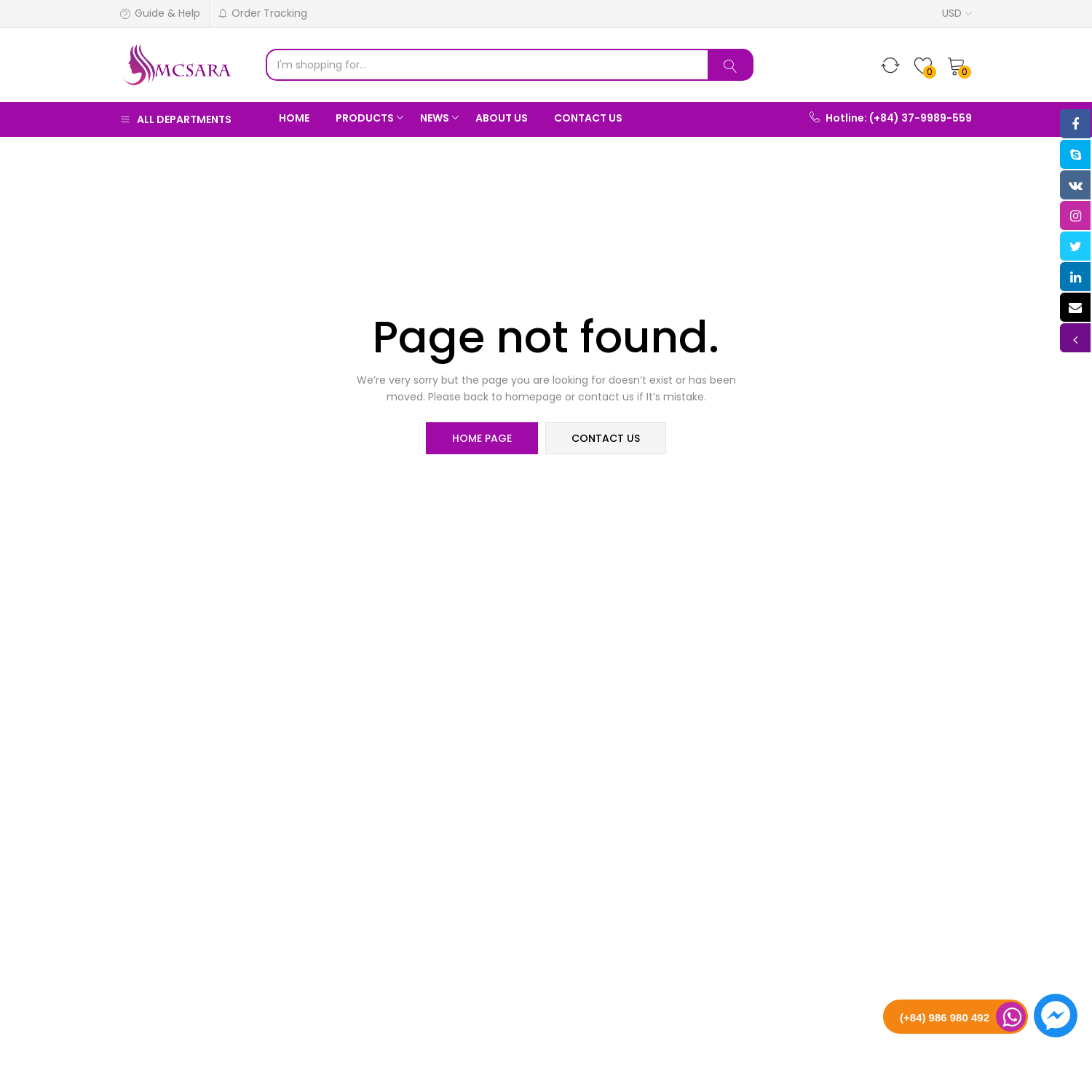 Page Not Found - MCSARA Hair