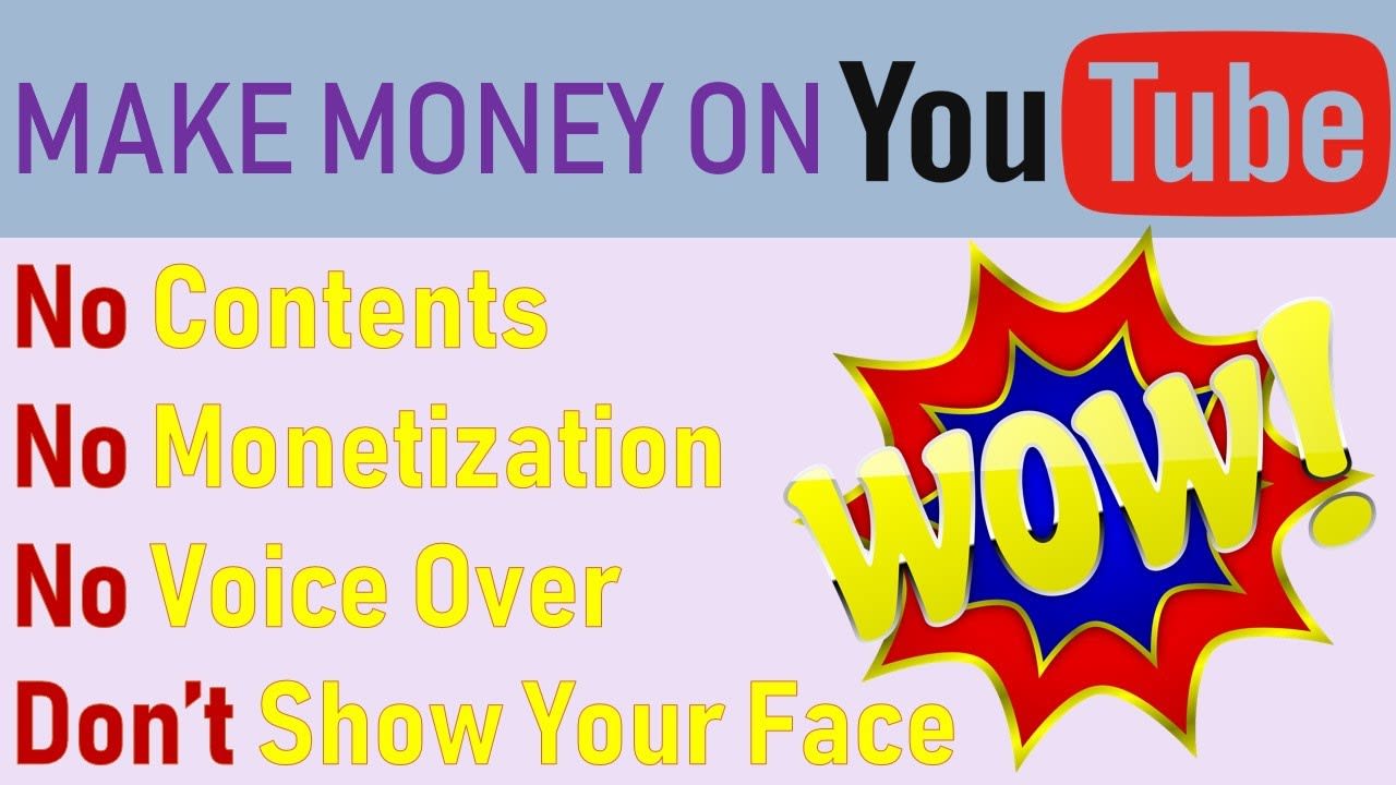 Make money on Youtube without making videos, monetization and showing your face, Clickbank
