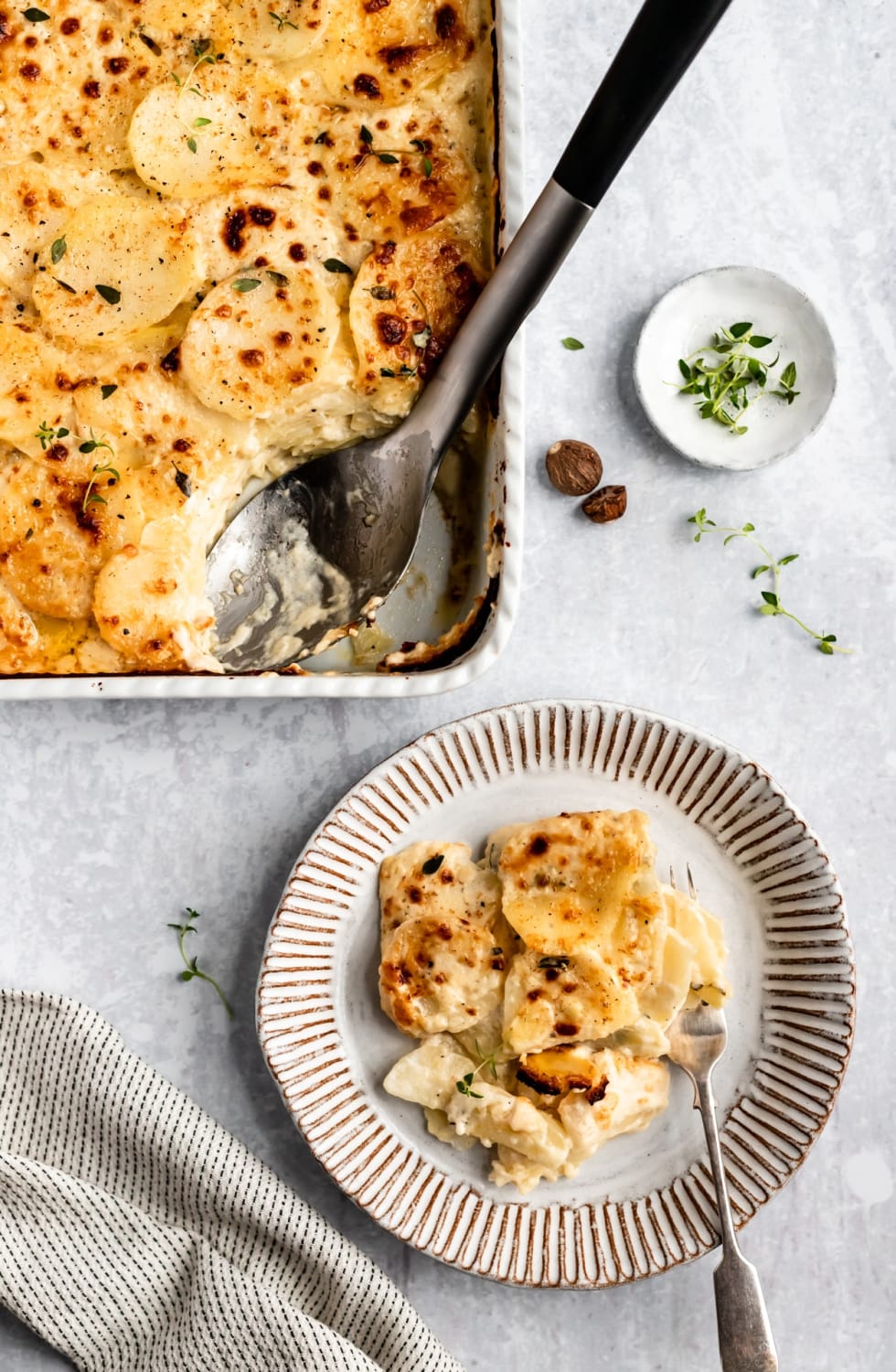 Cheesy scalloped potatoes are an easy yet impressive side dish!