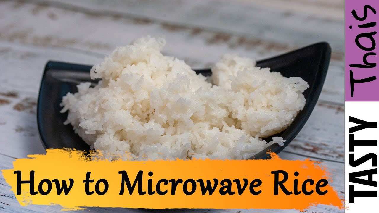 How to Cook The Best Microwave Rice in a Bowl - Thai Jasmine or White Rice