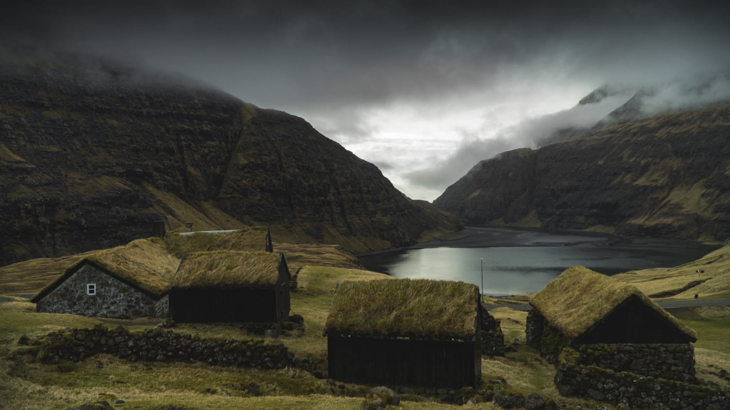 Faroe Islands, clouded weather