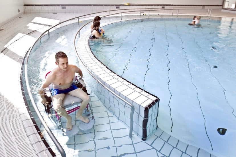 Disabled friendly pool, ever knew this even existed.