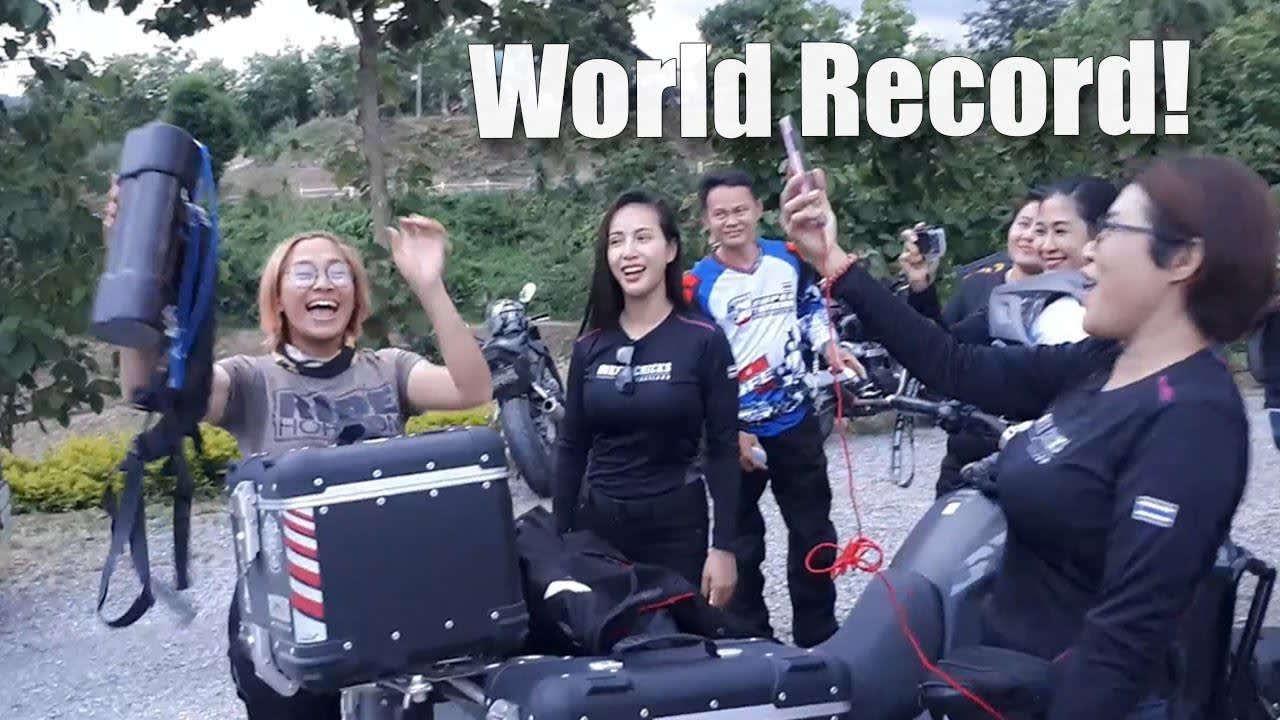 Women Riders World Relay -Thailand Edition. Sharing this in honour of International Women's Day. The WRWR in 2019 and was the worlds largest motorcycle relay. I was on the Thailand ride supporting my friend Wasa, who collected the baton at the Thai/Myanmar border and delivered to the Laos side. 🧡