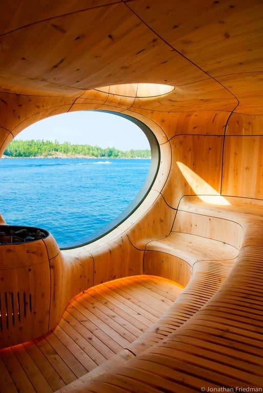 Grotto - Outdoor Sauna, Lake Huron, Canada