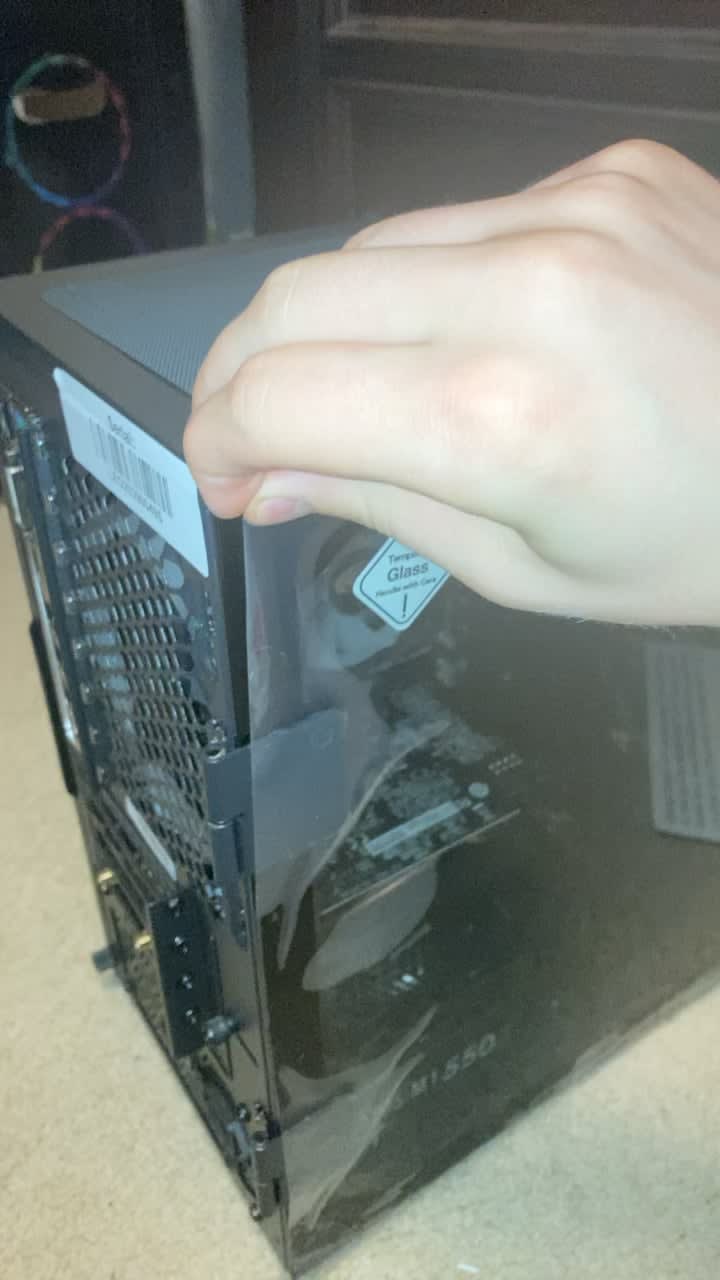 My friend sent me a clip of him opening his new pc