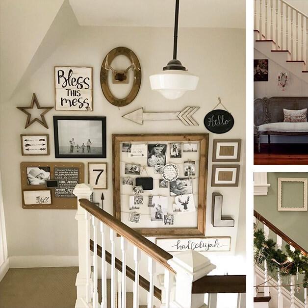 28 Stylish Stairway Decorating Ideas for Displaying Everything from Plants to Pictures