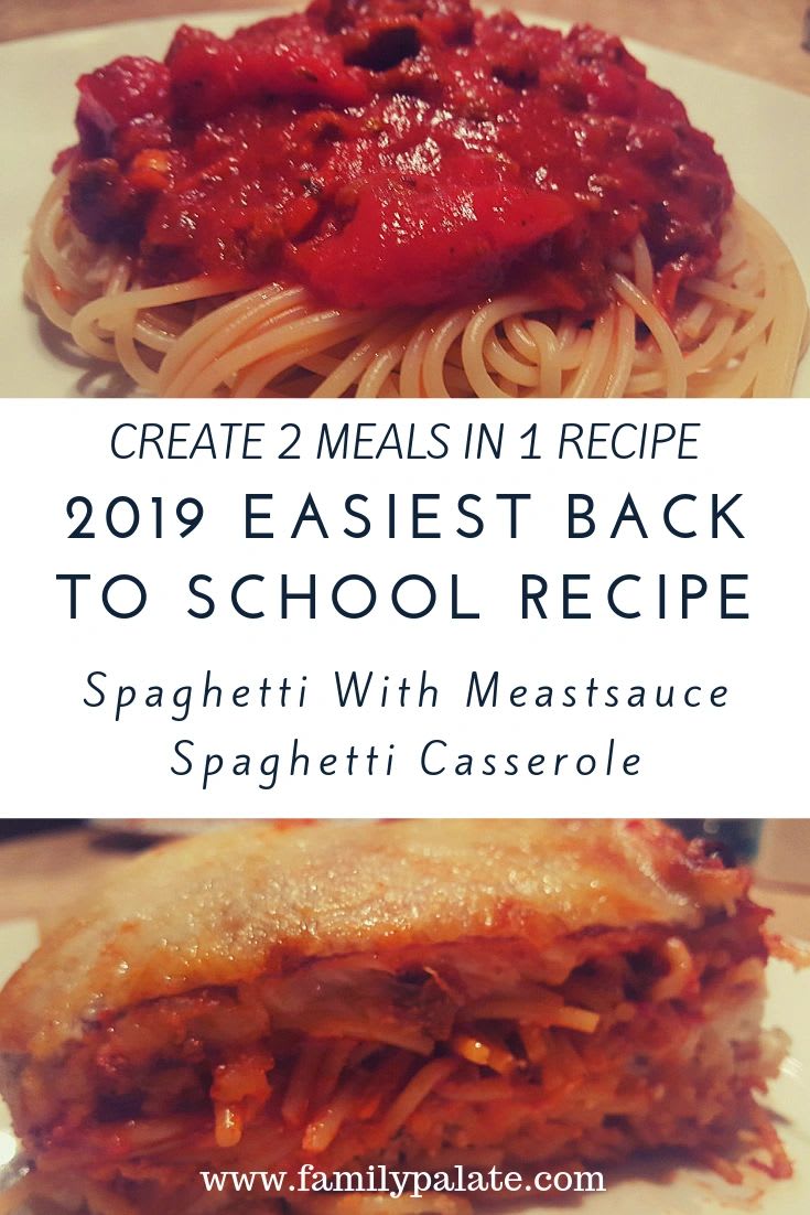2019 Easiest Back To School Recipe