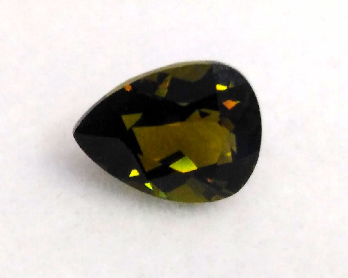 Amazing natural tourmaline gemstone pear shape 1.25 carats