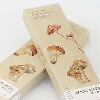 Kawaii Paper Bookmarks - Mushroom