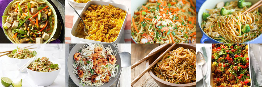 Easy recipes with noodles. Fast, cheap and quick!