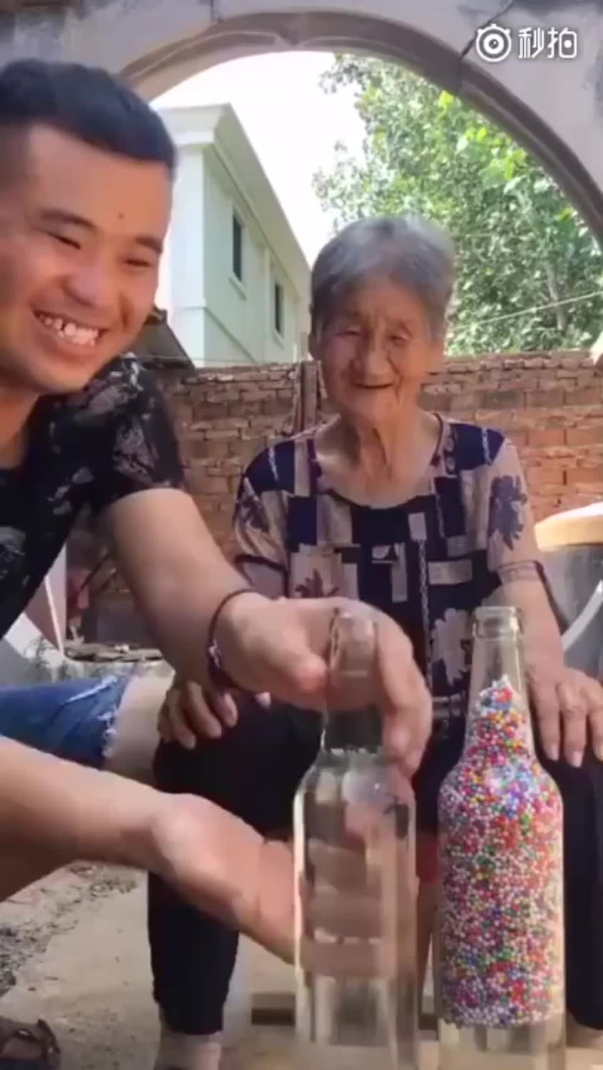 Cheering up grandma