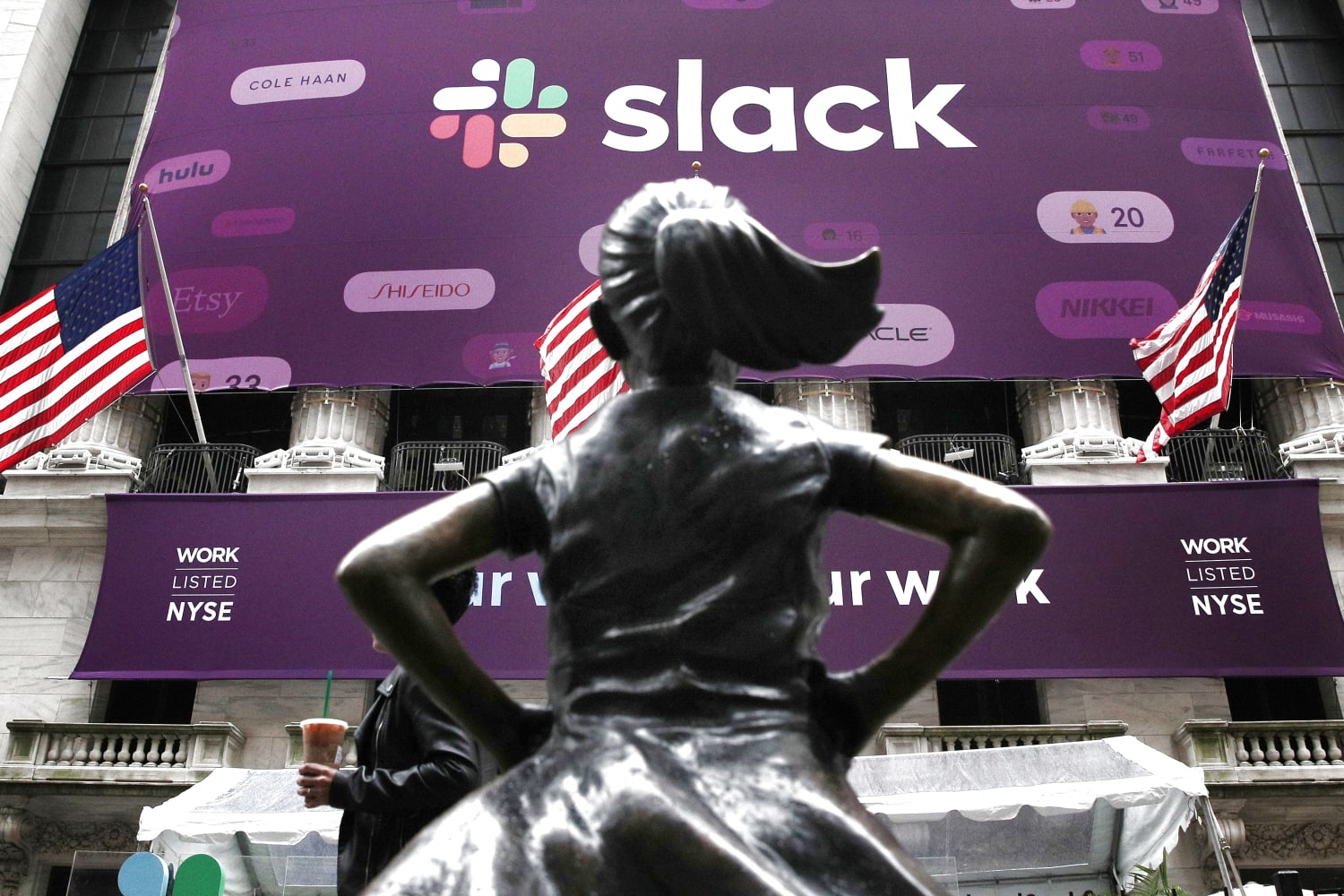 Stocks making the biggest moves in the premarket: Slack, Gap, RH, Broadcom, Uber & more