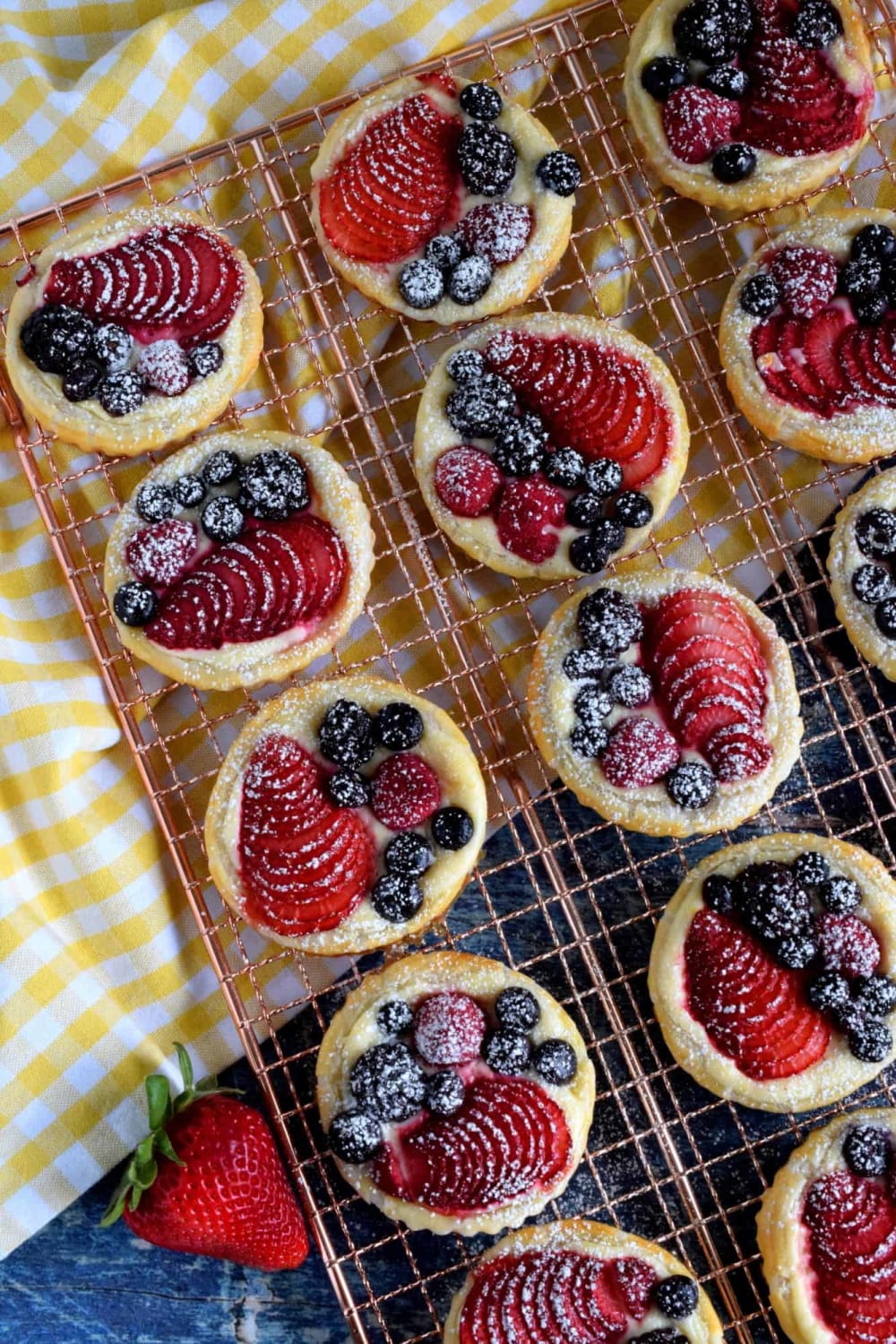 Puff Pastry Cream Cheese Fruit Tarts - Lord Byron's Kitchen