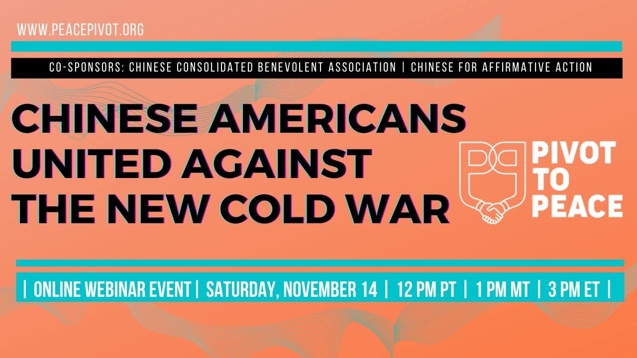 Chinese Americans United Against the New Cold War