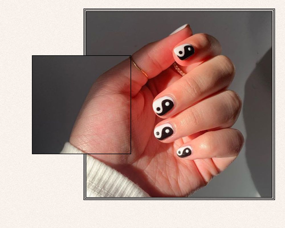 The Coolest Black-and-White Nail Designs, According to Instagram