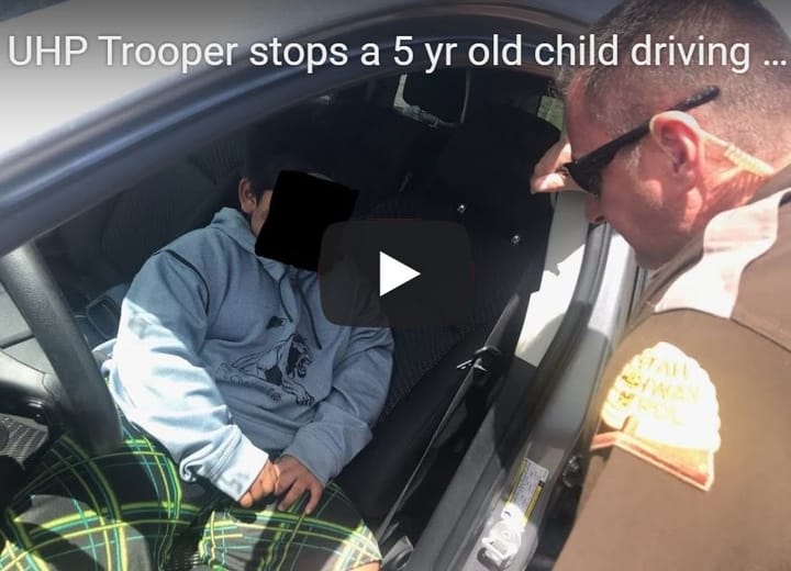 VIDEO: Police arrested a five-year-old boy who fled with his parents' van