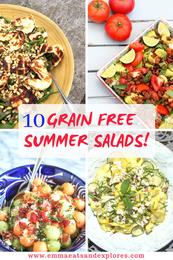 10 Grain Free Summer Salads Recipes - Emma Eats & Explores