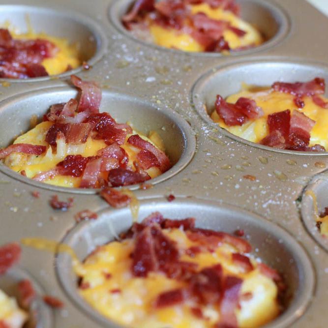 How to Make Quick Egg, Potato & Bacon Breakfast Muffins