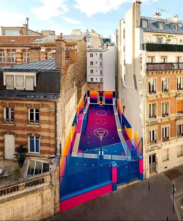 This Basketball Court In France