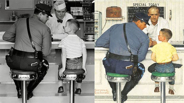 The Photographs Norman Rockwell Used to Create His Famous Paintings