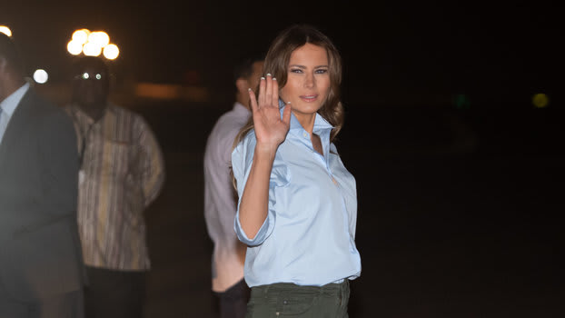 Melania Trump Just Wore this Nike-Owned Sneaker Brand in Africa