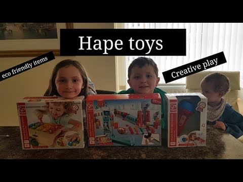 HAPE toy review! Educational and Environmentally conscious child-safe toys!