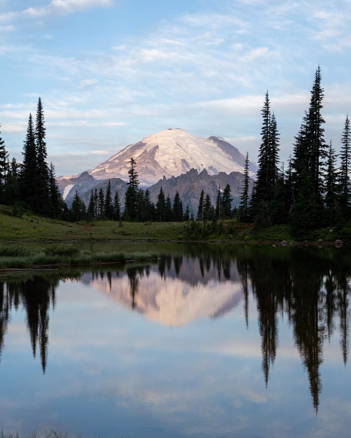 An early morning in Mount Rainier National Park. The sound of elk bugling and birds chirping made this peaceful morning complete.