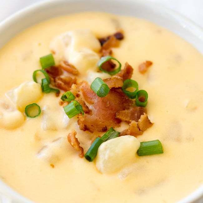 Crock Pot Cheesy Potato Soup Recipe - Slow Cooker Potato Soup