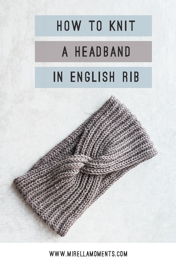 This Easy Ribbed Headband Knitting Pattern Has a Fun Twist