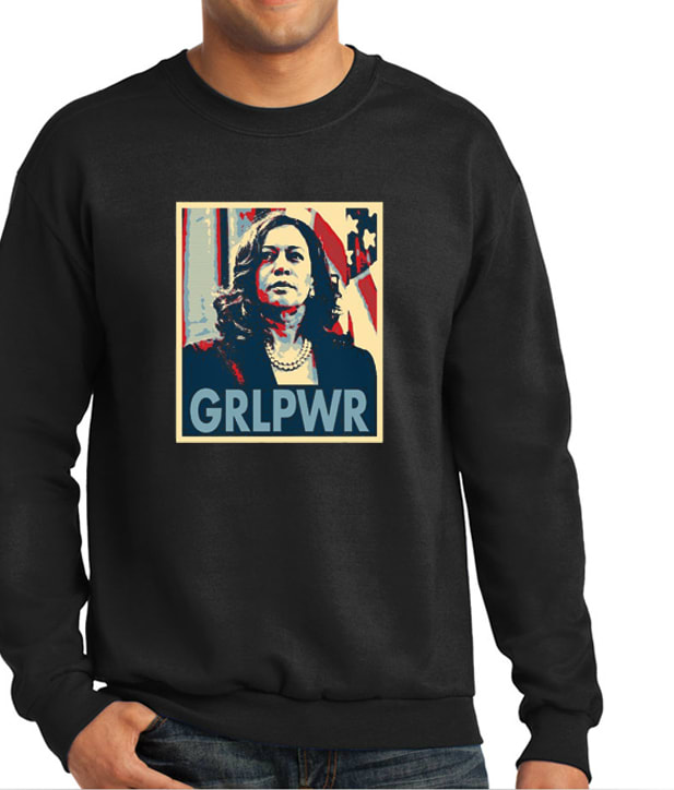 Kamala Harris GRLPWR Vibrant Sweatshirt