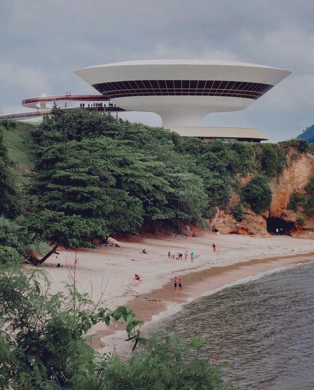 Niterói Contemporary Art Museum, Brazil, designed by Oscar Niemeyer in 1991