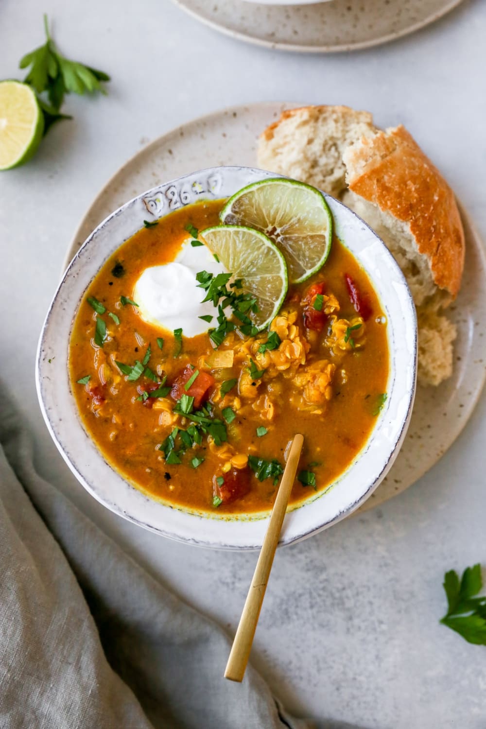 Major warm, cozy, and comforting vibes with a tasty red lentil soup!