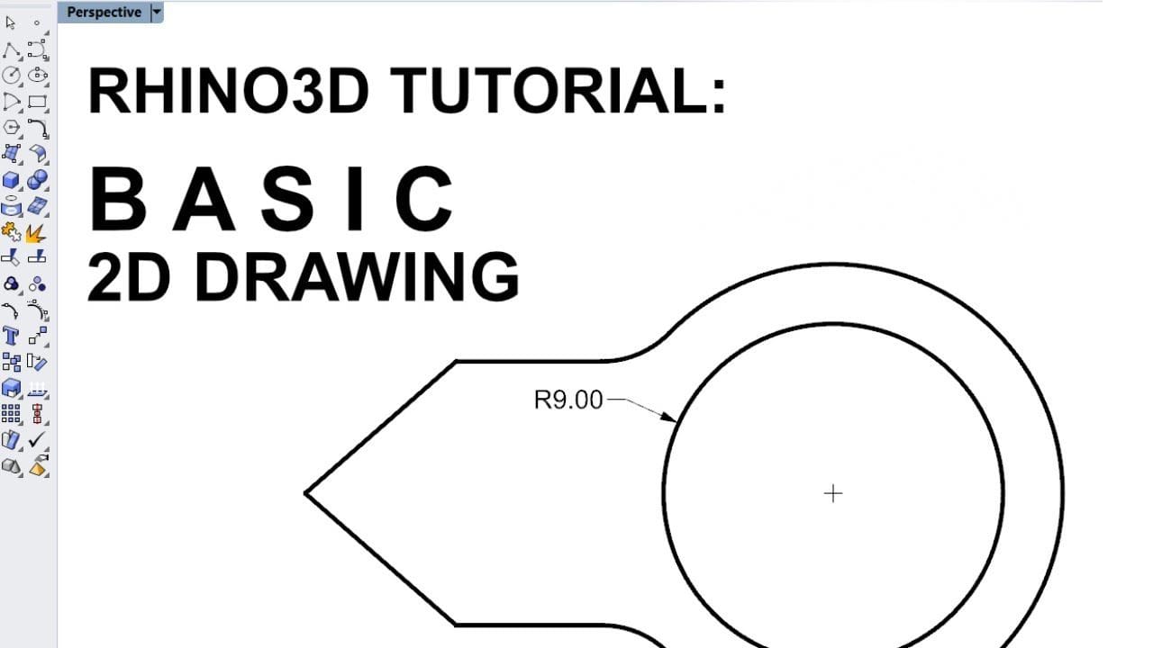Rhino Tutorial: Basic 2D drawing & dimensioning