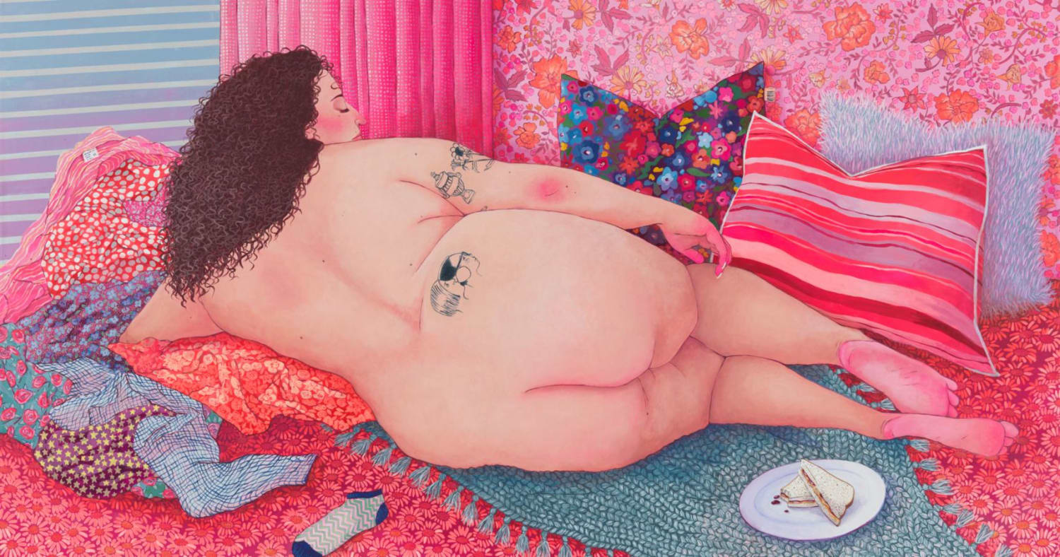 The Artist Reinterpreting the Female Nude in Bold, Exuberant Paintings