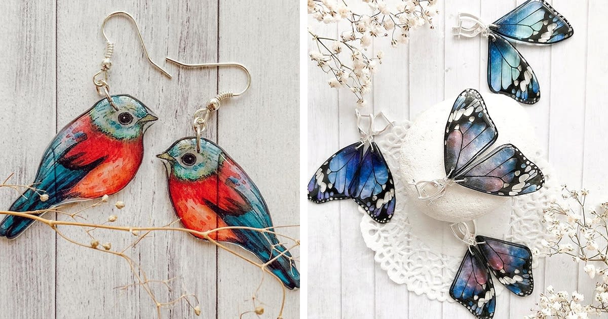 Celebrate the Beauty of Birds and Butterflies Everytime You Wear These Earrings