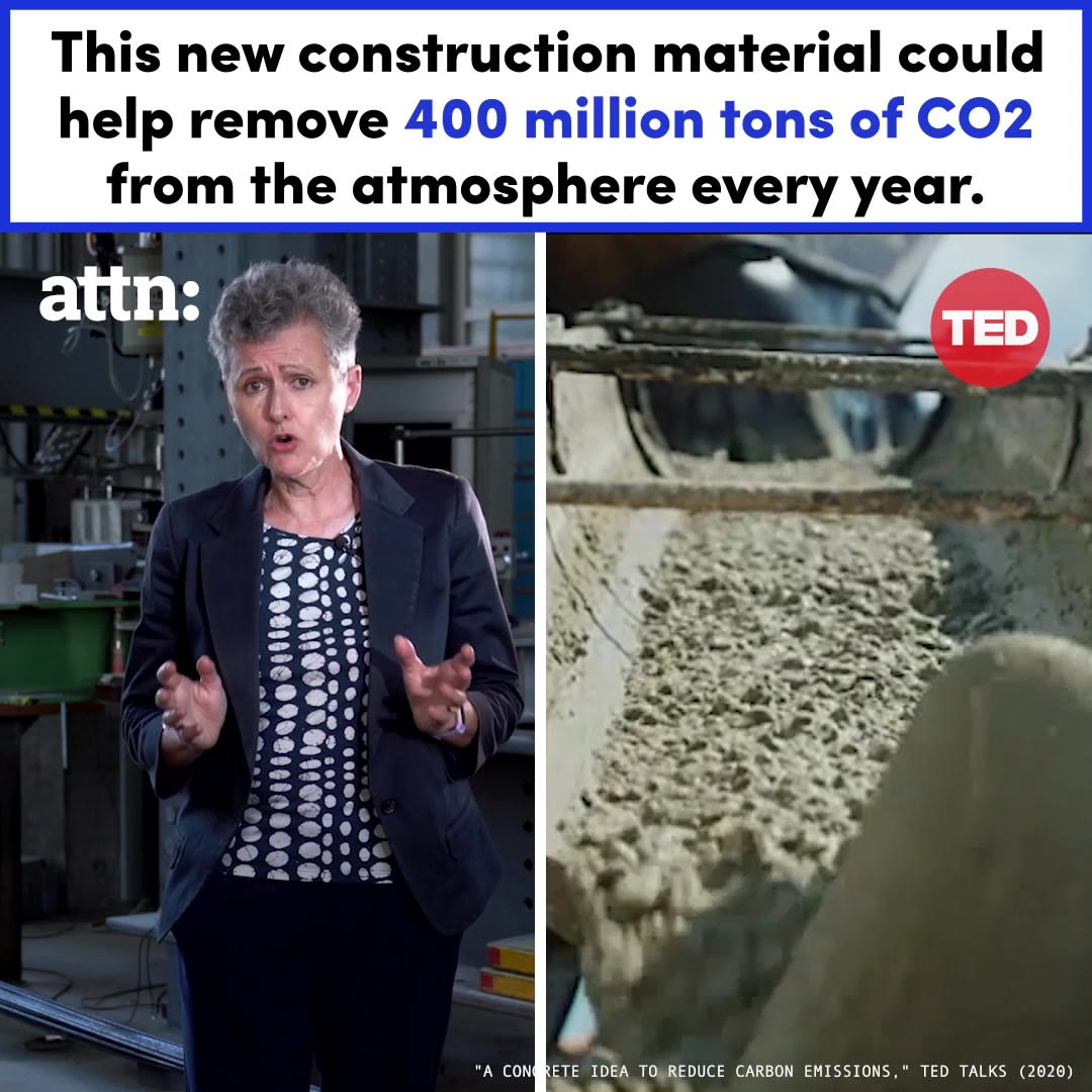 This new material could remove 400 million tons of CO2 from the atmosphere every year. Cement researcher Karen Scrivener explains how it works and why we must switch to LC3 in our fight against climate change. Watch the full @TEDTalks video here: