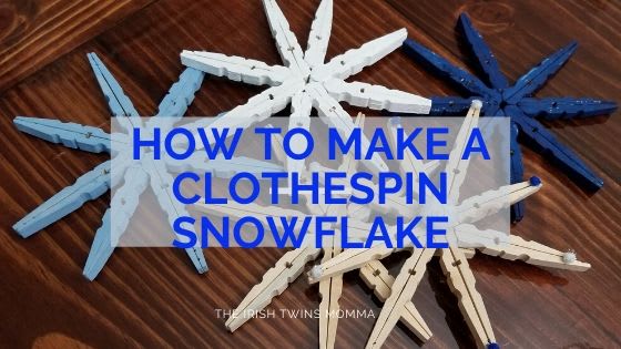 How to Make a Clothespin Snowflake