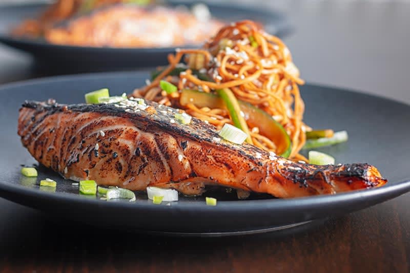 Quick Broiled or Grilled Korean Salmon