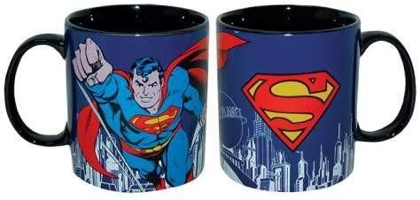 Superman DC Comics Stoneware 14 Oz. Blue