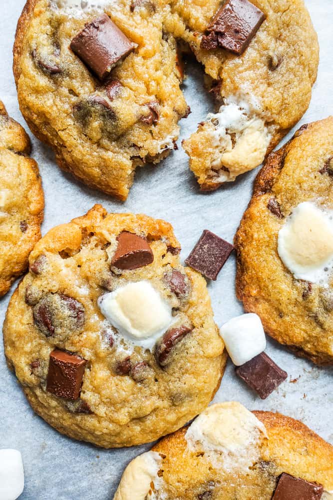 Easy Chewy S'mores Cookies Recipe