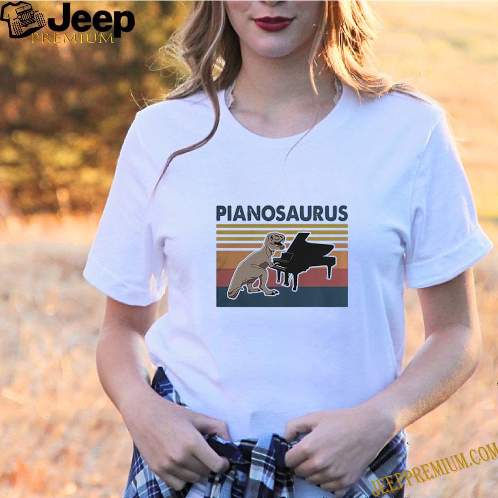 Vintage Pianosaurus Dinosaur T-rex Piano shirt, Hoodie, Sweater
