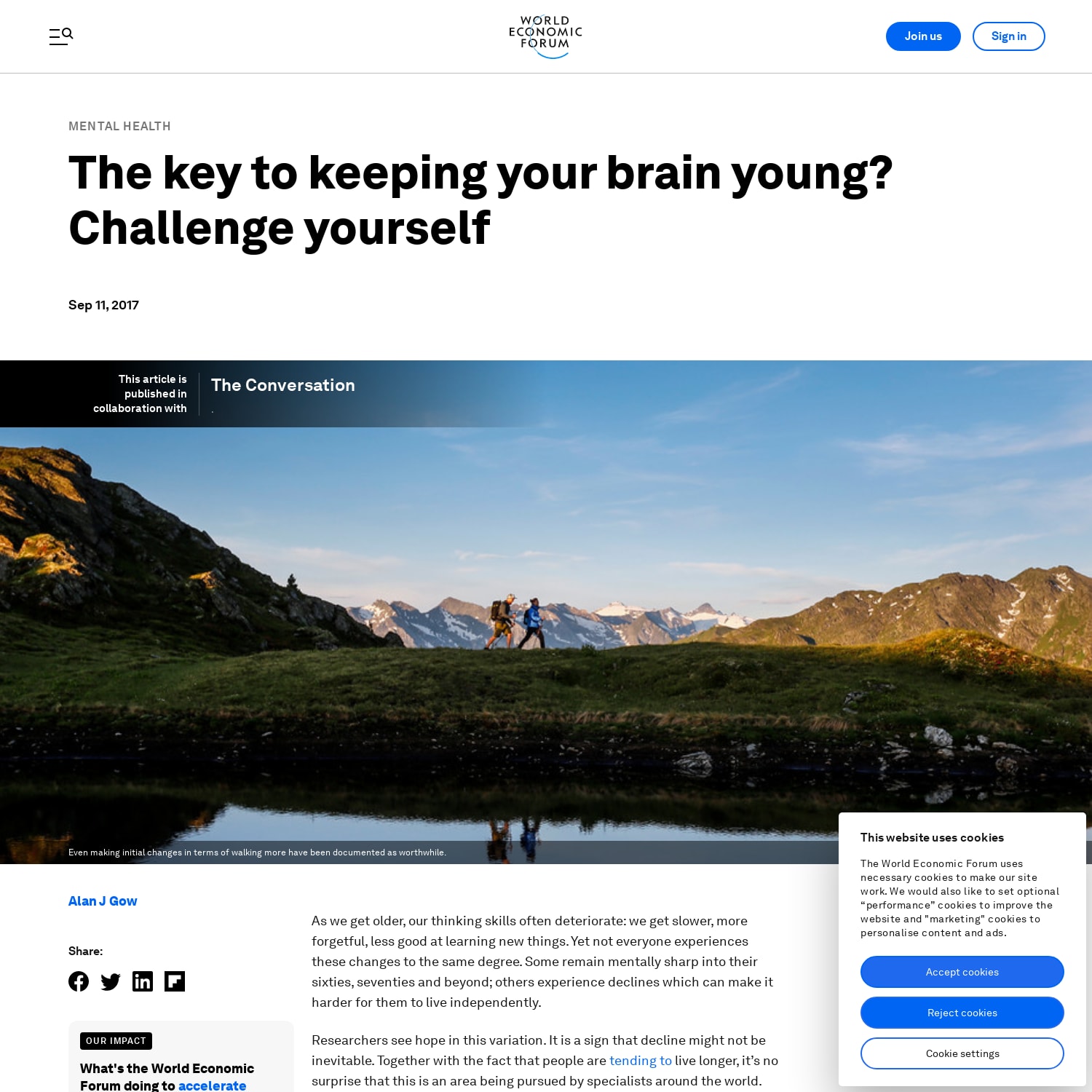 The key to keeping your brain young? Challenge yourself