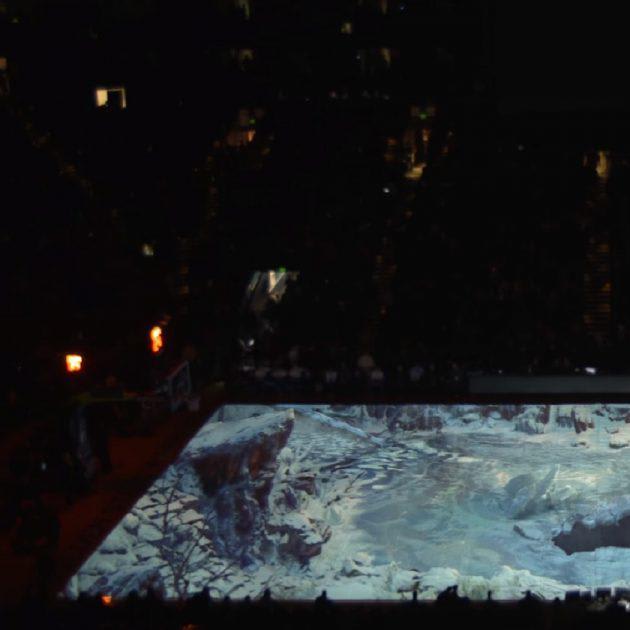 NBA Court Freezes to Welcome PlayStation's God of War