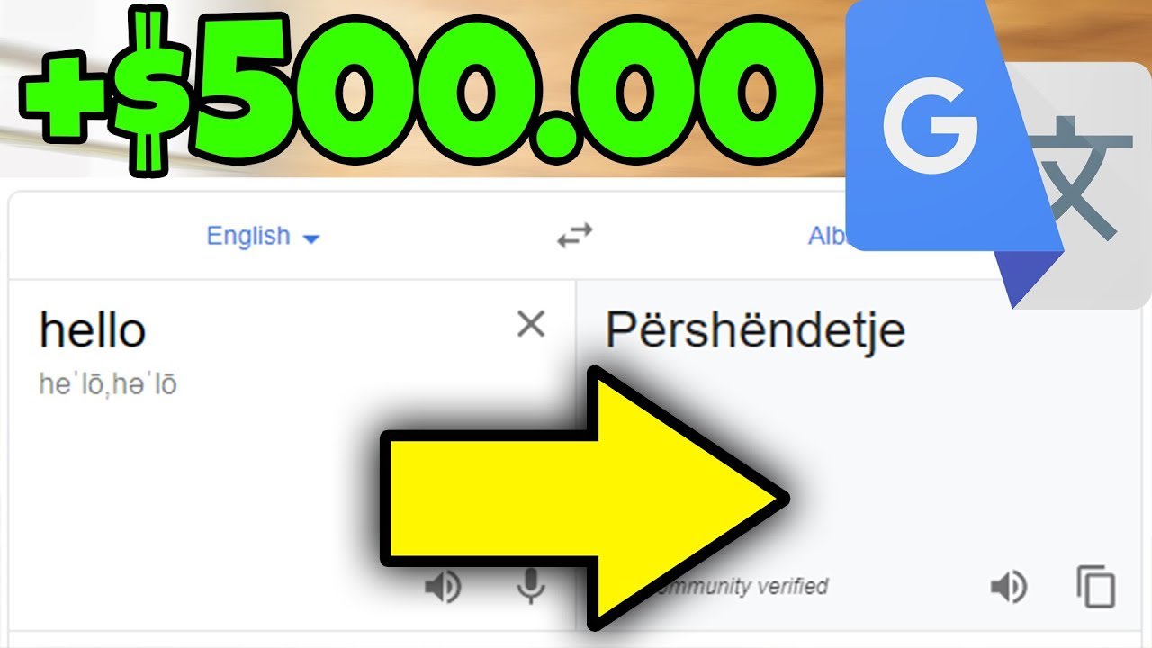 Get Paid $500.00 Daily With Google Translator (FREE - Make Money Online 2020)
