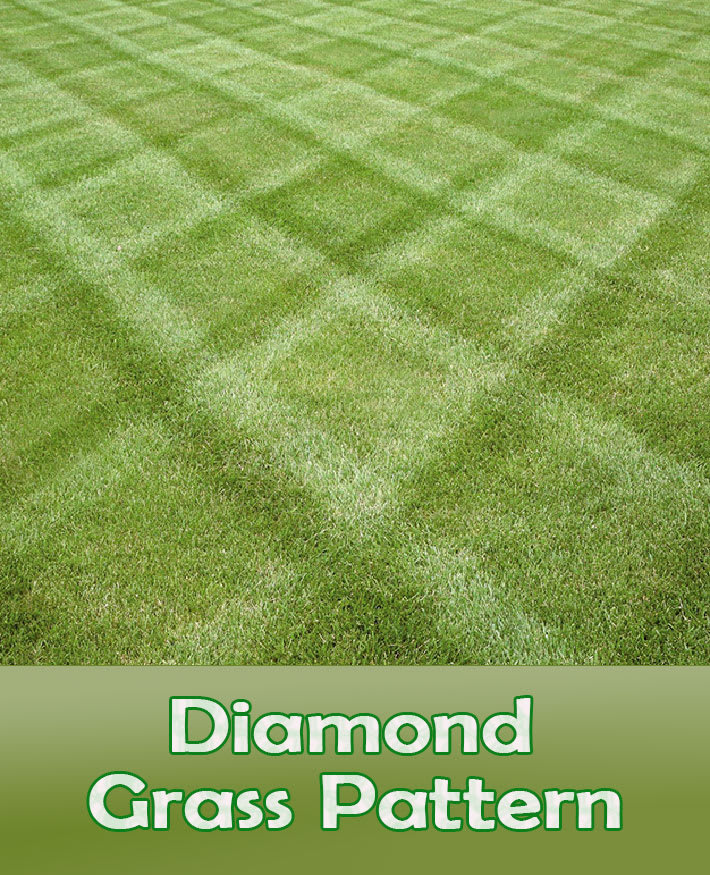 Lawn Mowing Tips - How To Mow a Diamond Grass Pattern - Quiet Corner