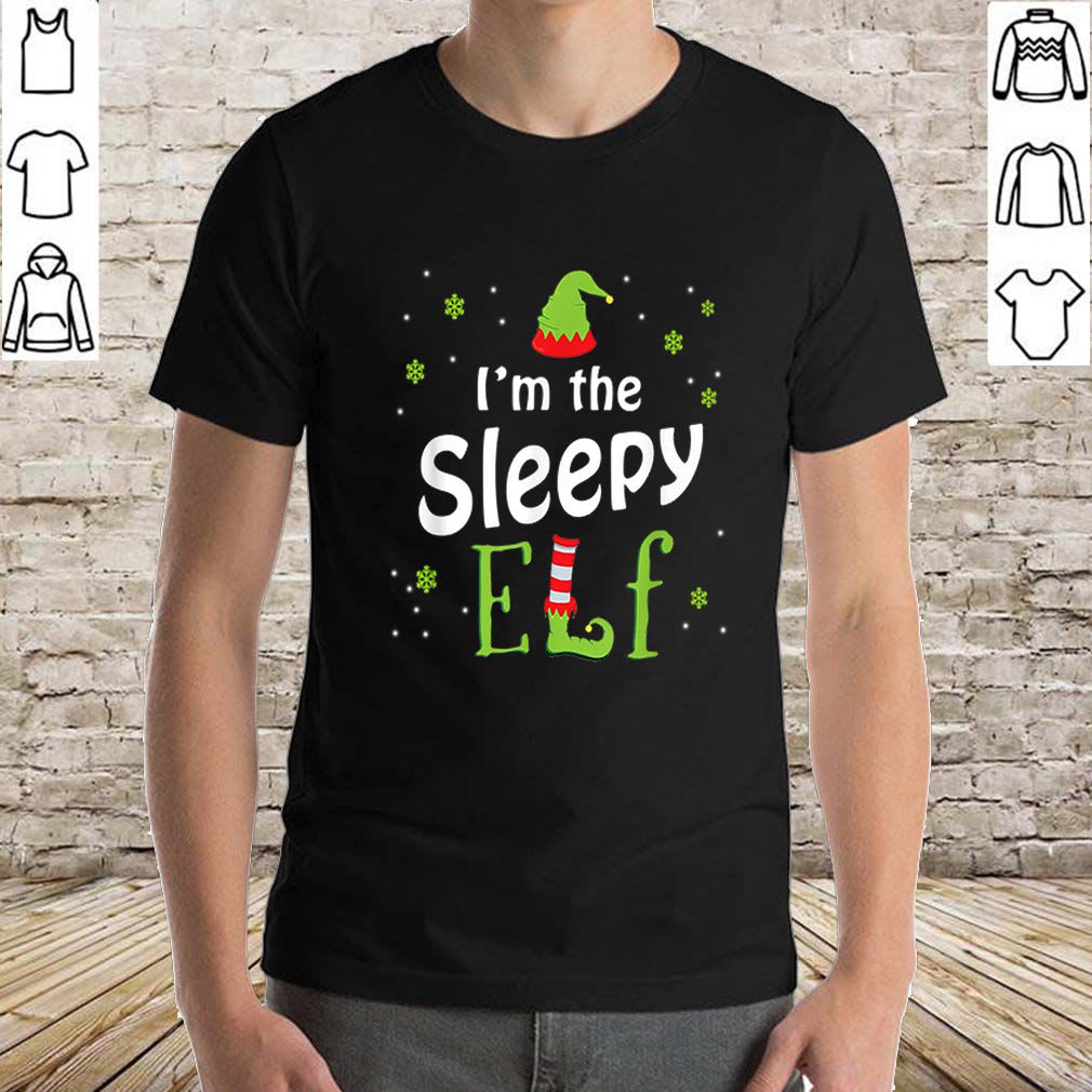 Official I’m The Sleepy Elf Funny Group Matching Family Xmas Gift shirt